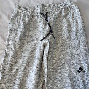 Adidas like new jogger with front pockets.  Gray, white, black
